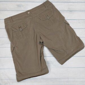 Kuhl Womens 14 Cargo Shorts Brown Vintage Patina Dye Outdoors Gorpcore Hiking